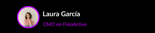 Laura García, CMO en FisioActive